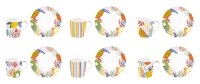 diverse Espressotasse inkl. Untertasse Coffee Mania