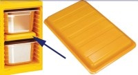 Kühlakku für Thermoboxen, gelb GN 1/1 53x32.5x4.5cm