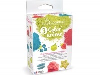 Farbpulver Aroma 3er-Set Erdbeere, Apfel, Heidelbeere 10 g
