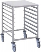 Regalwagen GN1/1, 6 Einschübe, mit Ablage, H760mm
