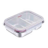 Lunch Box Edelstahl geteilt 450+280 ml