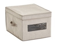 Zeller - Aufbewahrungsbox Stripes - Beige
