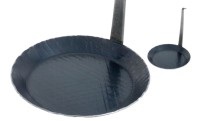 Servierpfanne 20 cm mit vertikalem Griff aus kaltgeschmiedet