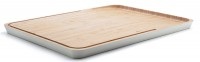 Pebbly Schneidebrett Bambus L, cream, 41x30x2cm