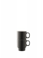 2er Set Utility Espressotassen 70ml schiefergrau