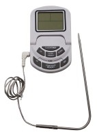 1x Thermometer digital mit Timer + Sonde