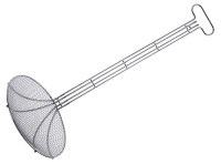 Frittierschaufel Ø 28cm Länge Stiel 60cm
