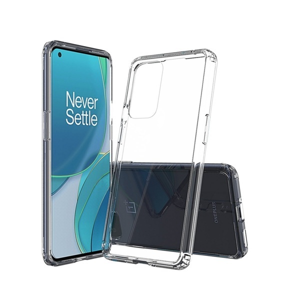 OnePlus 9 Pro Hybrid Hülle TPU Bumper + Acryl Rückseite - Transparent