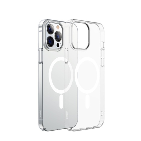 Baseus - iPhone 13 Pro Max MagSafe Crystal Hardcase Hülle - Transparent