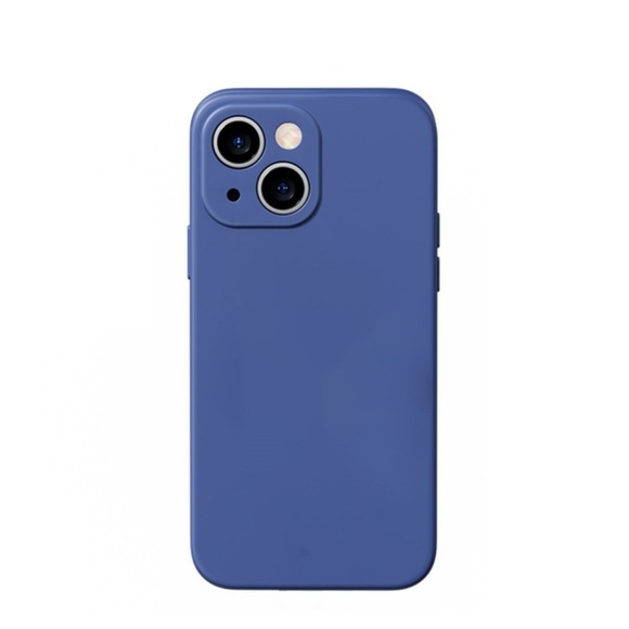 Benks - iPhone 13 MagSafe Soft Touch Silikon Case Hülle + Kameraschutz - Dunkelblau