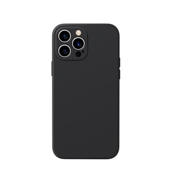 Benks - iPhone 13 Pro Max MagSafe Soft Touch Silikon Case Hülle + Kameraschutz - Schwarz