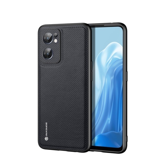 Dux Ducis - Oppo Find X5 Lite Hybrid Hülle TPU Bumper + Nylon Rückseite - Schwarz
