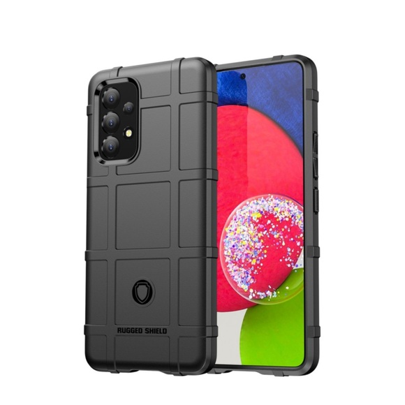 Samsung Galaxy A53 5G Outdoor Gummi Schutzhülle Anti-Shock - Schwarz
