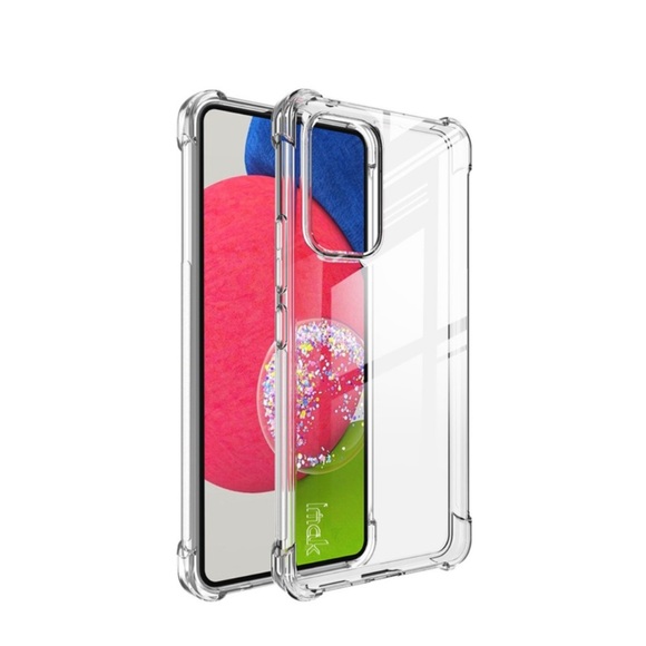 IMAK - Samsung Galaxy A53 5G Gummi Hülle Air Cushion Fallschutz + Display Folie - Transparent