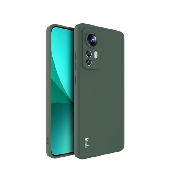 IMAK - Xiaomi 12 Gummi Case Ultra Thin Hülle - Dunkelgrün
