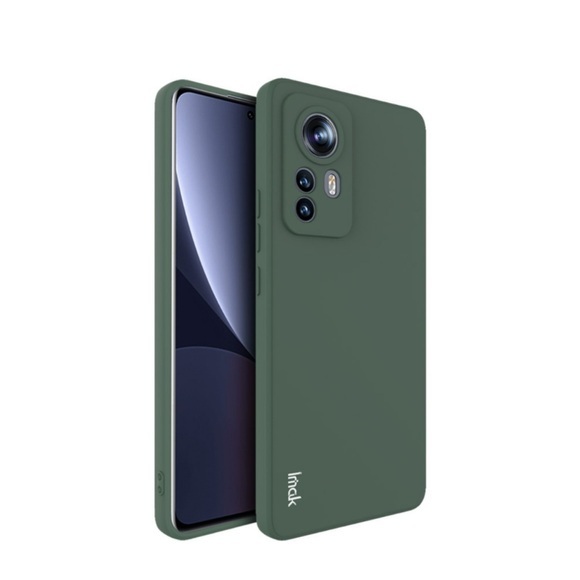 IMAK - Xiaomi 12 Pro Gummi Case Ultra Thin Hülle - Dunkelgrün