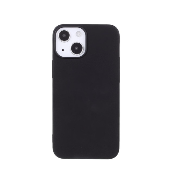 iPhone 13 Gummi Case Hülle Matt - Schwarz