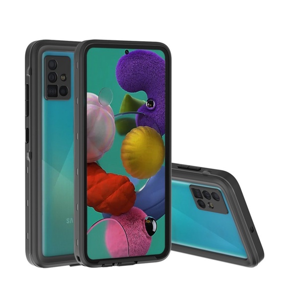 Redpepper - Samsung Galaxy A51 (2019) Wasserfeste Outdoor Schutz Hülle (IP68) - Schwarz