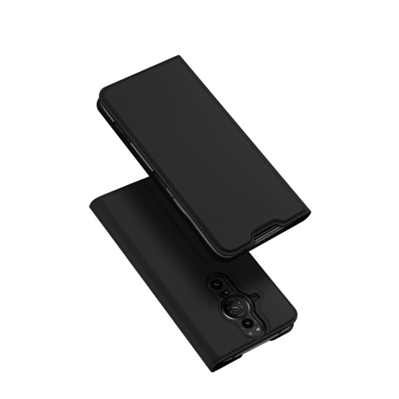 Dux Ducis - Sony Xperia Pro-I Flip Wallet Cover Leder Tasche - Schwarz