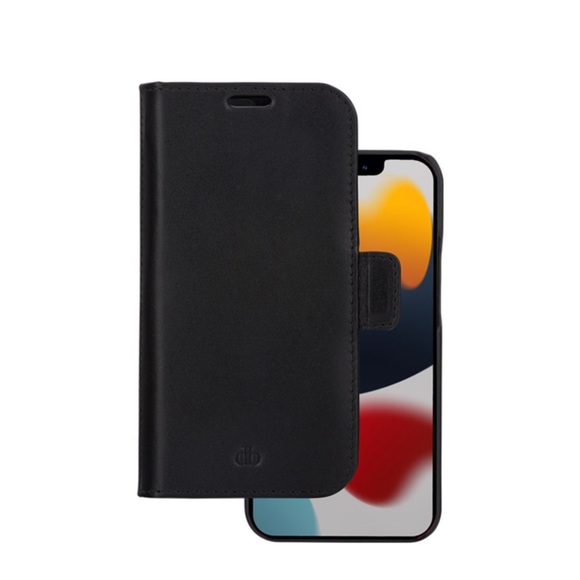 dbramante1928 - iPhone 12 / iPhone 12 Pro 2in1 Wallet Case Echtleder Tasche mit RFID Schutz Lynge (LY61GTBL1180) - Schwarz