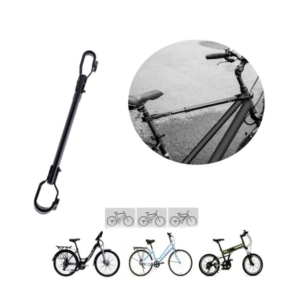 Fahrrad Transport Stange Crossbar Querstange Rahmen Adapter für Damen / Kinder Velos - Schwarz