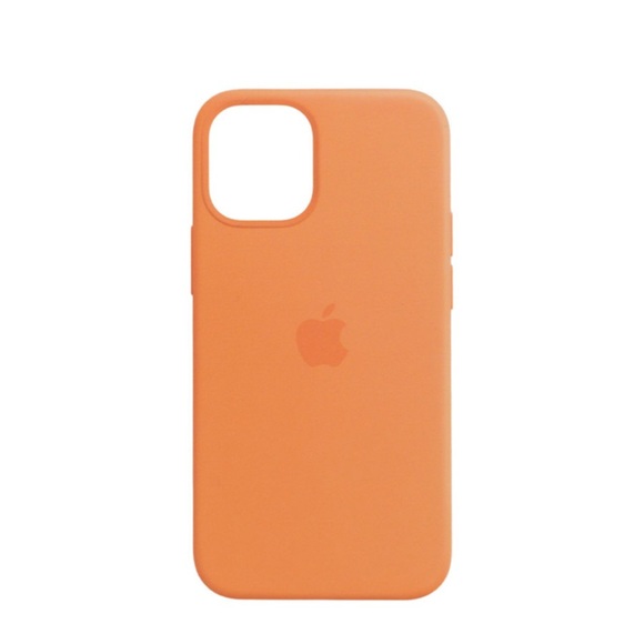 Apple - iPhone 12 Mini MagSafe Silikon Case Hülle (MHKN3ZE/A) - Kumquat