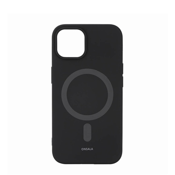 Onsala - iPhone 14 / iPhone 13 MagSafe Silikon Case Hülle MagSeries - Schwarz