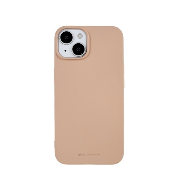 Mercury Goospery - iPhone 14 Gummi Case Hülle - Hellrosa (Matt)