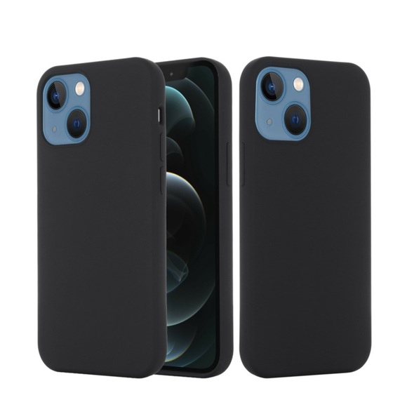 iPhone 14 Plus MagSafe Soft Touch Silikon Case Hülle - Schwarz