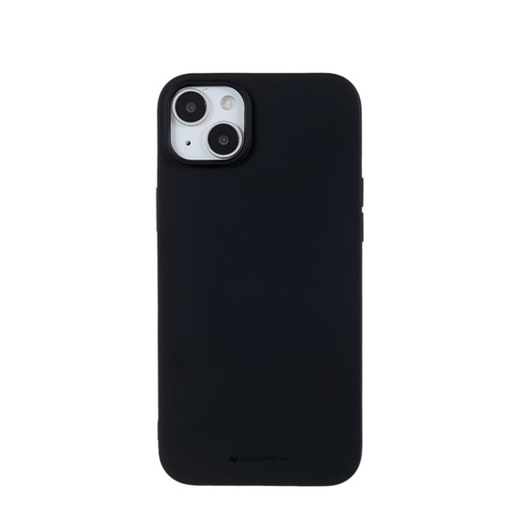 Mercury Goospery - iPhone 14 Plus Gummi Case Hülle - Schwarz (Matt)