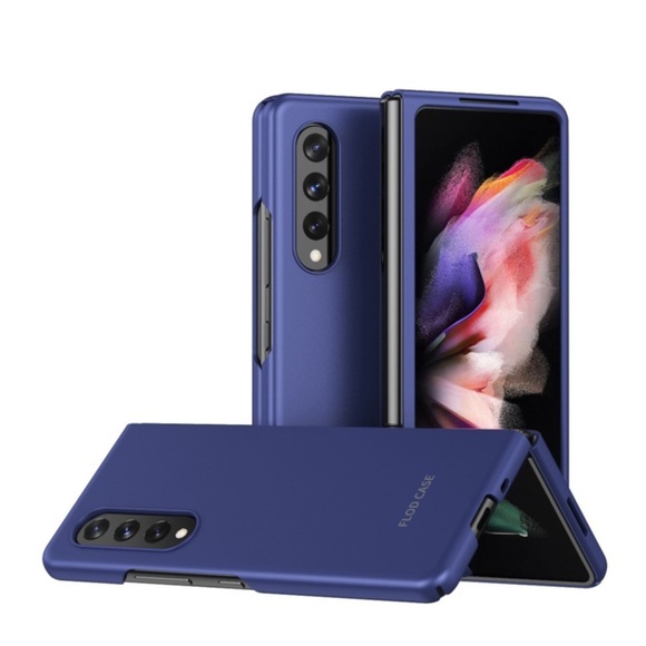 Samsung Galaxy Z Fold4 5G Soft Touch Hardcase Schutzhülle - Blau (Matt)