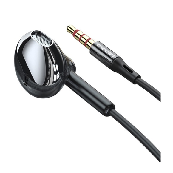 Lenovo - In-Ear Kopfhörer 3.5 mm Klinken Anschluss mit Mikrofon - Schwarz