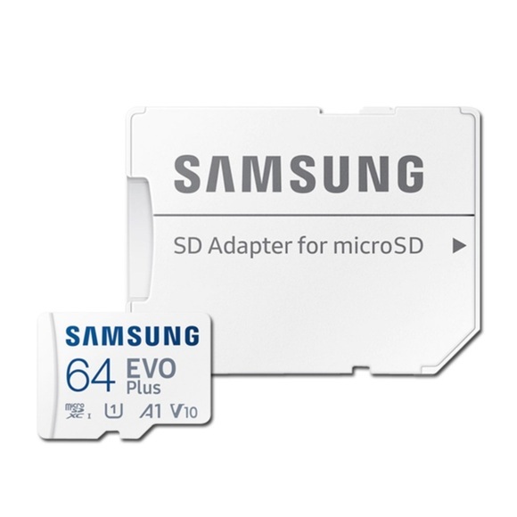 Samsung - 64GB EVO Plus Micro-SDXC TransFlash Speicherkarte 130MB/s UHS-I U3 A2 V30 + SD Adapter