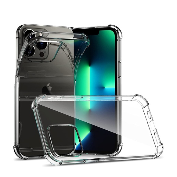 iPhone 13 Pro Gummi Hülle Air Cushion Fallschutz - Transparent