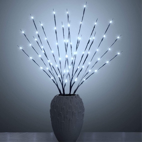 (73cm) LED Deko Licht Party Steh Lampe zum Aufstellen Äste Design (Batteriebetrieben) - Kaltweiss