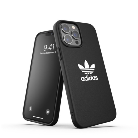 adidas Originals - iPhone 13 Pro Max Moulded Case New Basic Leder Hülle (47128) - Schwarz