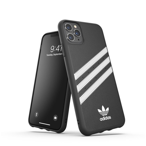 adidas Originals - iPhone 11 Pro Moulded Case PU Leder Hülle (36279) - Schwarz / Weiss