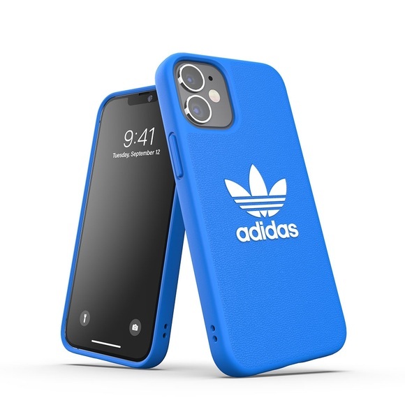 adidas Originals - iPhone 12 Mini Moulded Case Basic Leder Hülle - Blau