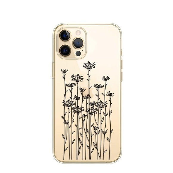 Apfelkiste © - iPhone 11 Pro Max Gummi Case Hülle Ultra Thin Wildblumen - Transparent