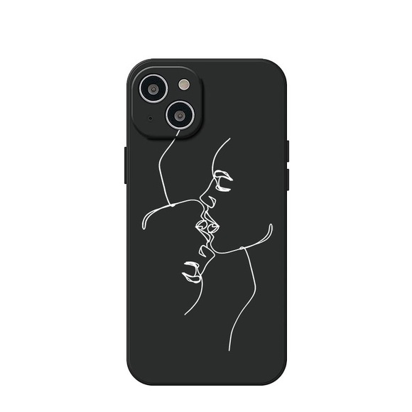 Apfelkiste © - iPhone 13 Gummi Case Hülle Ultra Thin Reverse Love - Schwarz