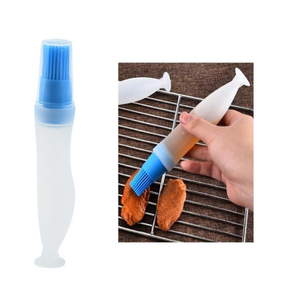BBQ Silikon Öl Pinsel mit Spender Marinade + Sauce Verteiler Grill / Küche