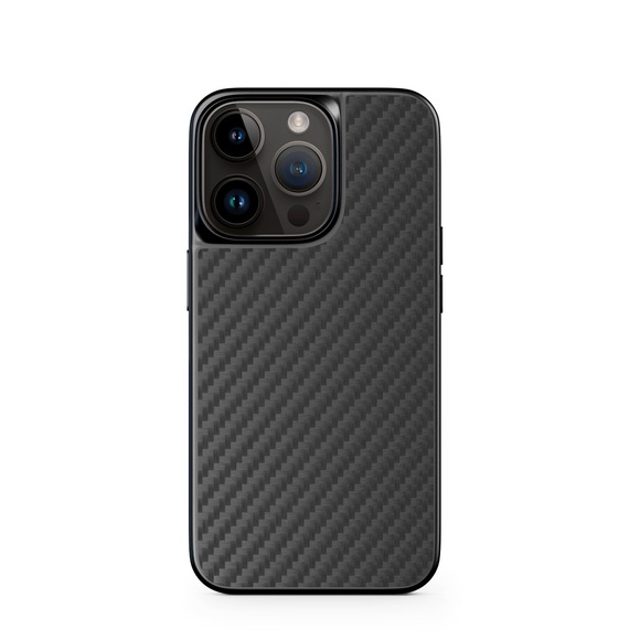 Epico - iPhone 14 Pro MagSafe Aramid Schutzhülle (69310191300003) - Schwarz (Carbon)