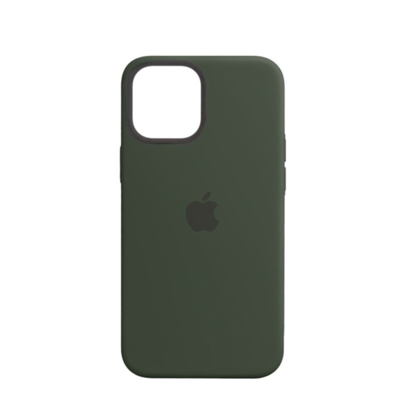Apple - iPhone 12 Mini MagSafe Silikon Case Hülle (MHKR3ZE/A) - Zyperngrün (Cyprus Green)