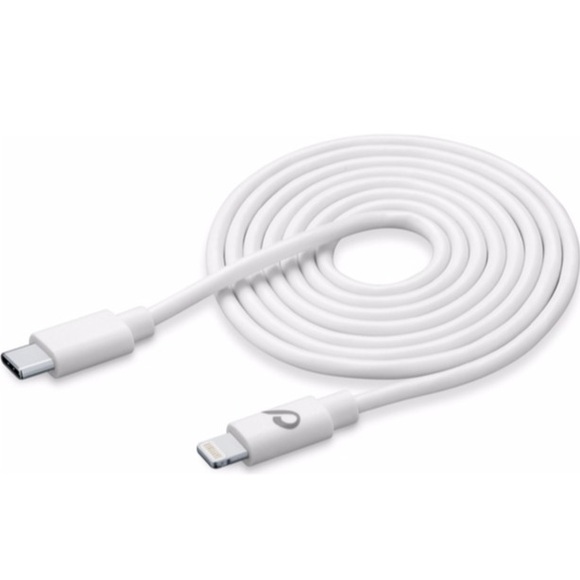 CELLULAR LINE USBDATAC2LMFI3MW - USB-C zu Lightning Kabel (Weiss)