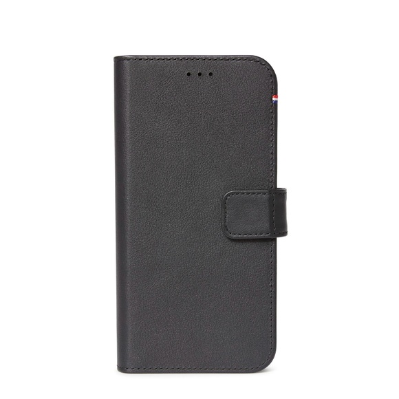 Decoded - 2in1 iPhone 12 / iPhone 12 Pro Echtleder Magnet Wallet Case Tasche Flip Cover (D21IPO61DW4BK) - Schwarz