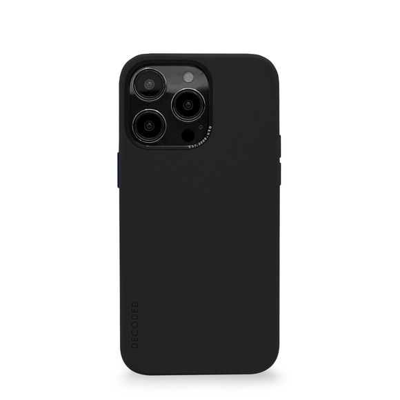 Decoded - iPhone 14 Pro MagSafe Antimikrobielle Soft Touch Silikon Case Hülle (D23IPO14PBCS9CL) - Charcoal