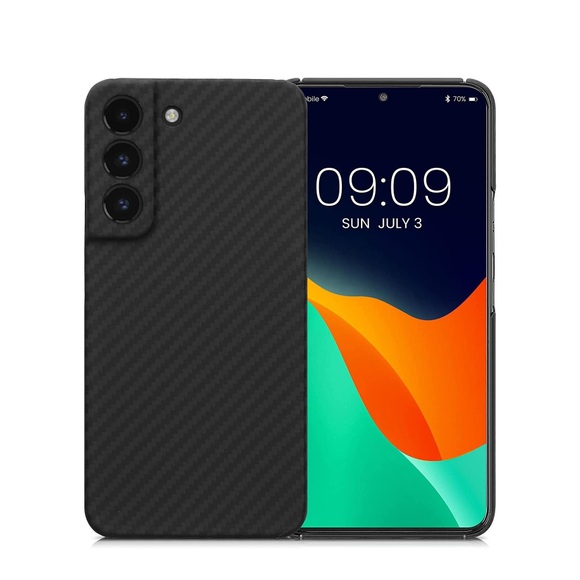 Samsung Galaxy S22 5G Kevlar Hardcase Schutzhülle Ultrathin - Schwarz
