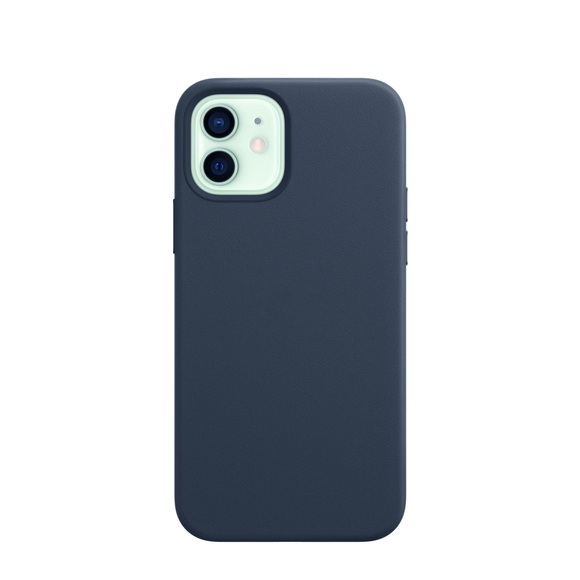 iPhone 12 / iPhone 12 Pro MagSafe Leder Case Schutzhülle - Dunkelblau