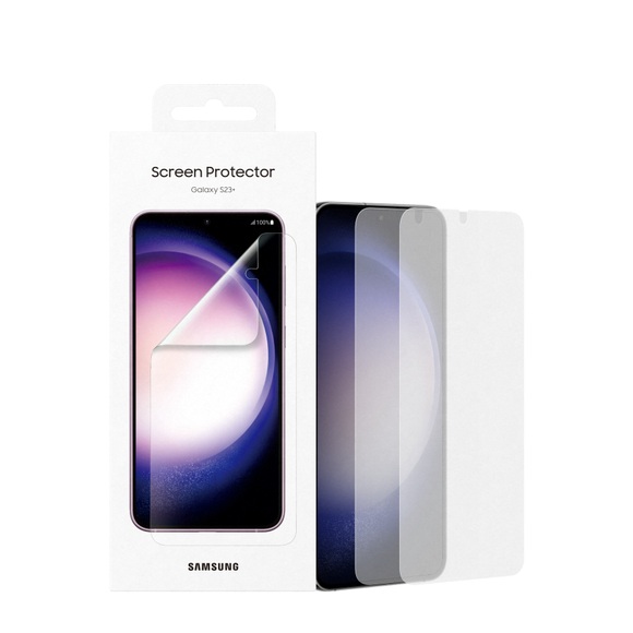Samsung - (2er Set) Galaxy S23+ Plus 5G Display Schutzfolie + Montagehilfe Case Friendly (EF-US916CTEGWW)