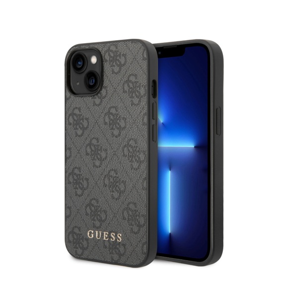 Guess - iPhone 14 Plus Hardcase Hülle Charms (GUHCP14MG4GFGR) - Grau